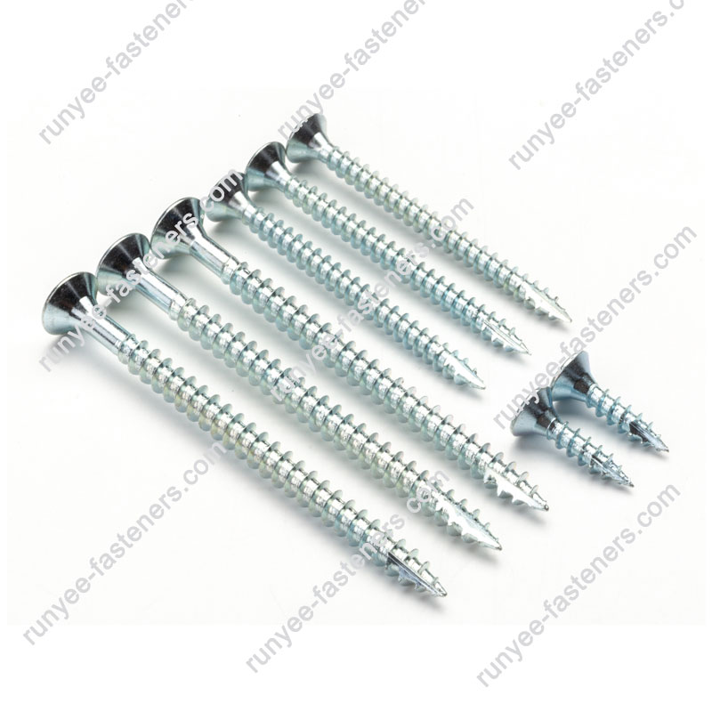 DIN7505 Pozi Double Countersunk Flat Head Chipboard Screw